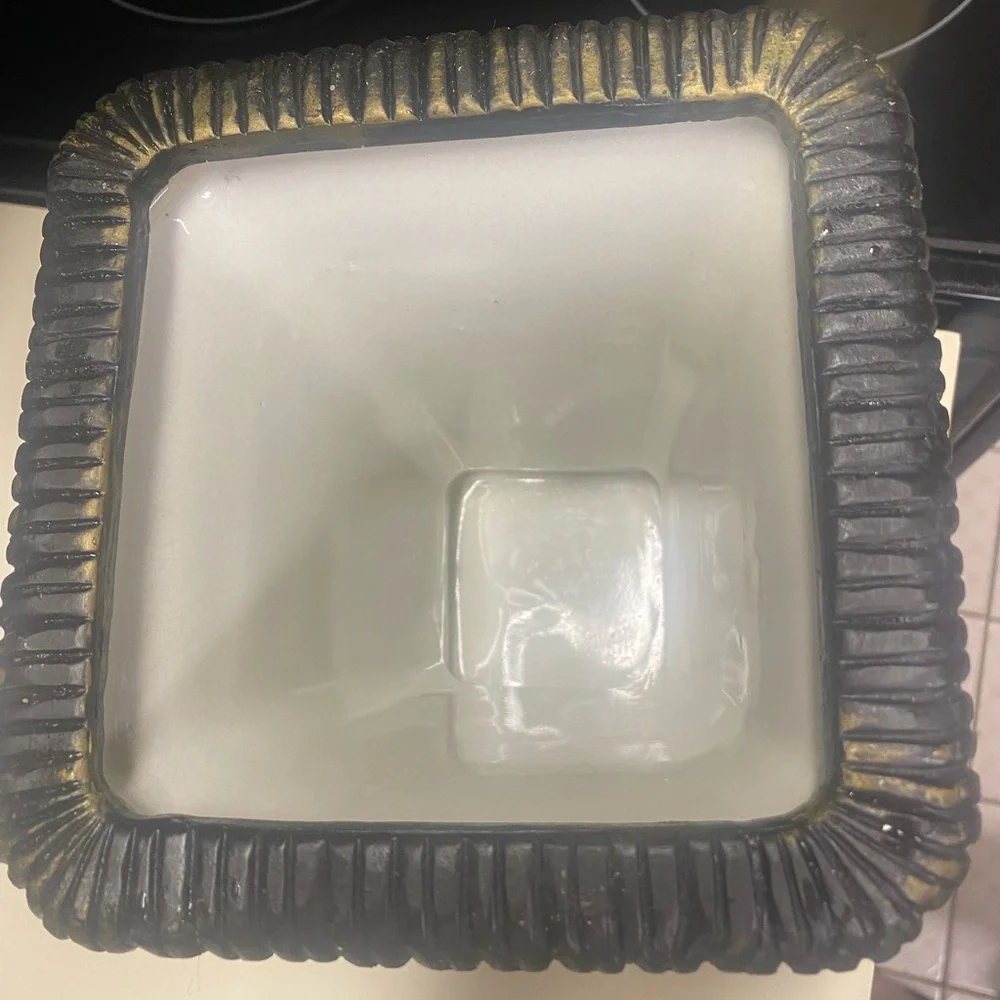 RARE FIND -  Vase Planter Crackle Finish Leopard Horse Elephant by Formalities